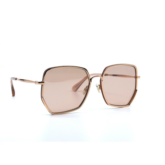 JIMMY CHOO ALINE/S EYR ROSE GOLD NUDE AUTHENTIC SUNGLASSES - Picture 2 of 13